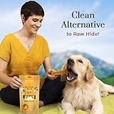 Dogsee Himalayan Yak Cheese Dog Chews with Turmeric/Curcumin (Medium - 2 Chews) | Dog Chews Long Lasting | Anti-inflammatory | Dog Chews for Teeth Cleaning | Odorless Dog Treats
