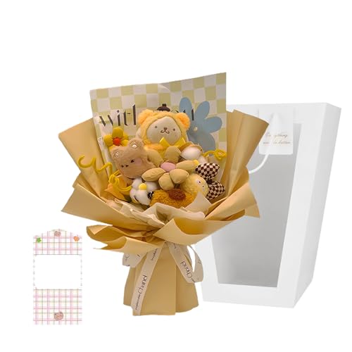 Image of Plush Bouquet Bouquet Gift Cute Plush Gift Popular Gift Birthday Gift for Friends Children's Anniversary Mother's Day Wedding Entrance Ceremony Graduation Celebration Teacher's Day Recital Present