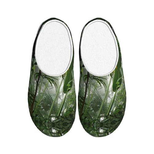 Chaussons d'hiver anti-froid et anti-glisse EdWal peluche noire