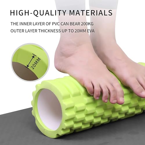 Image of Bodylastics 33cms Foam Roller for Pre & Post Workout Sessions, Deep Tissue Massage, Relief from Muscle Pain