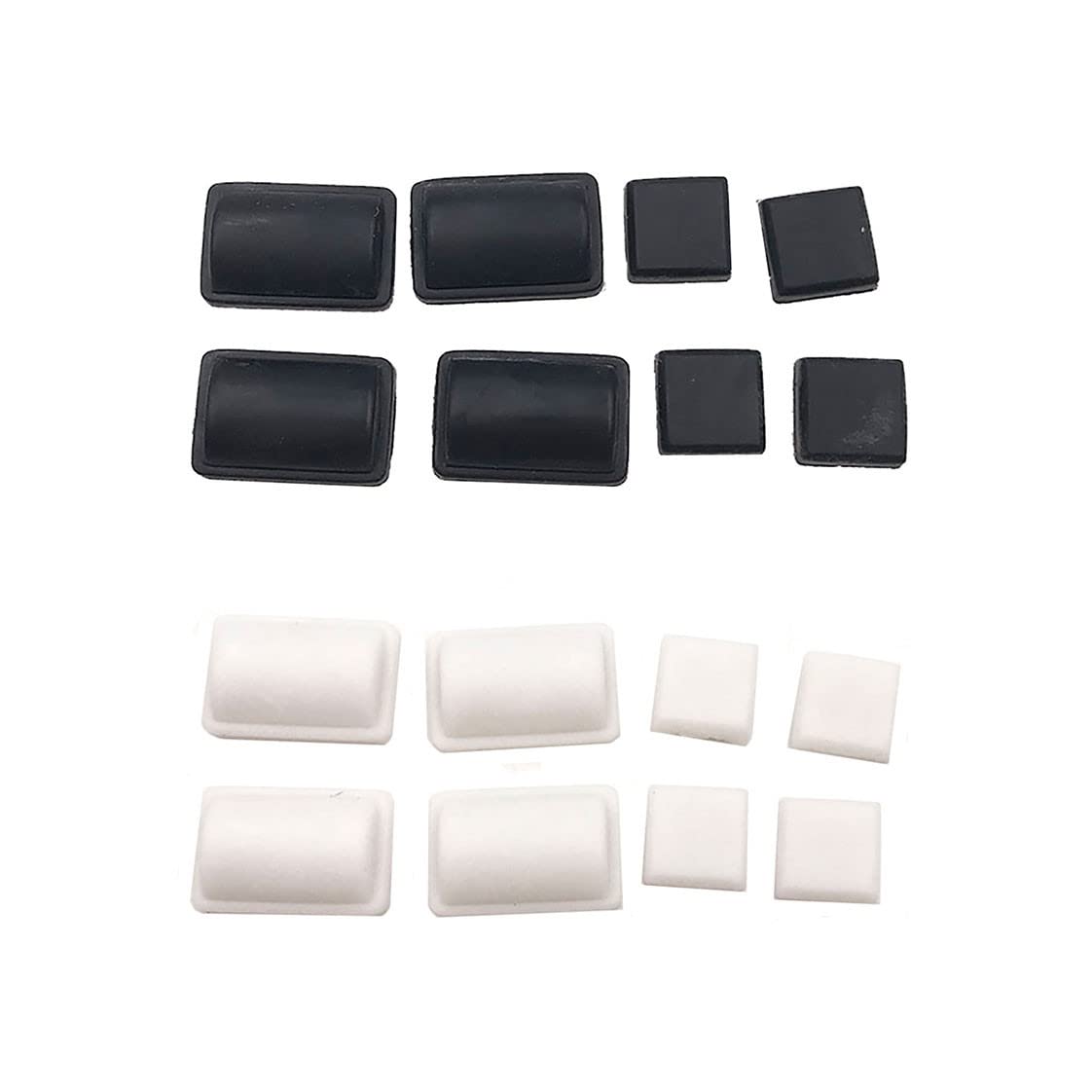 Kit di copertura in gomma 8 in 1 per console WII bianco