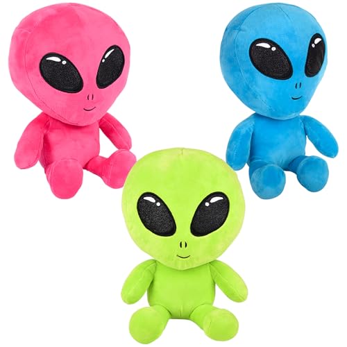 Alien Baby Doll Forest & Twelfth 7’’ Plush Alien Stuffed Toy, Adorable Set of 3 Space Creature Plushies for...