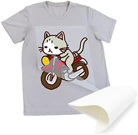 Miniatura 8 de CISinks Película DTF para sublimación en calientefrío, 100 hojas A3+ 13 x 19 pulgadas, papel de transferencia de calor PET para impresión directa de