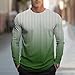 Dovford Mens Long Sleeve Shirts Casual Gradient Striped Loose Pullover Graphic Tee Shirts 2025 Fashion Athletic Sweatshirts