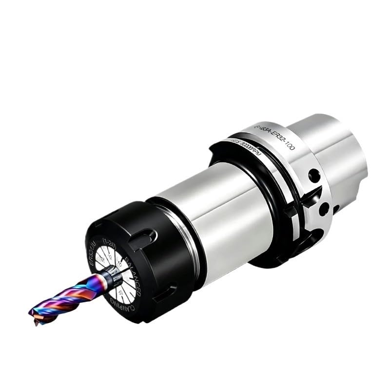 Portaherramientas de alta velocidad de acero inoxidable HSK63A 50A | Cabezal de herramienta de centro de mecanizado de equilibrio dinámico de alta precisión ER16 20 25 32(HSK63A-ER25UM-160L)