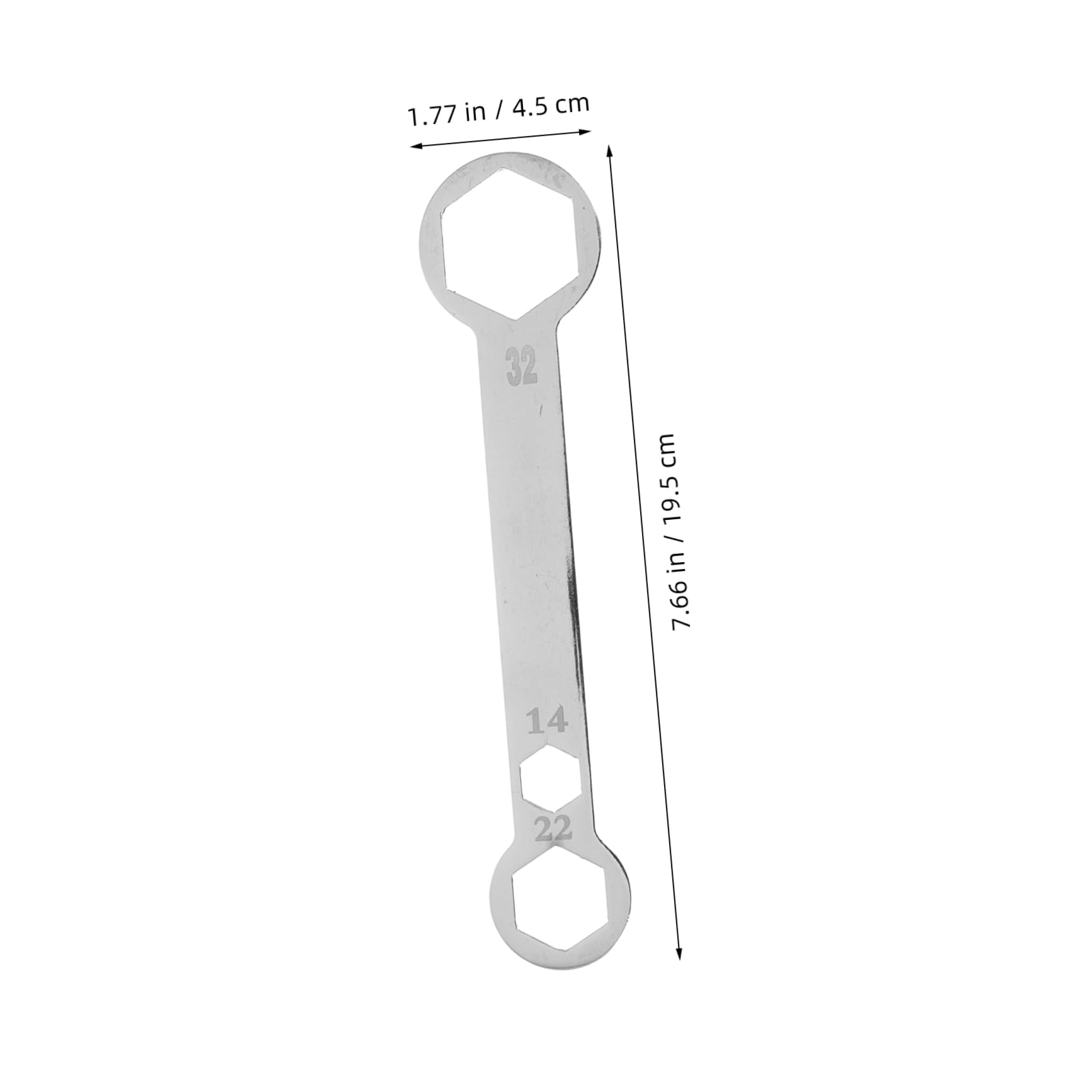 Beatifufu Motorcycle 32mm/22mm/14mm Axle Wrench Steel Tire Removal Tool Rear Axle Removal for