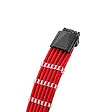 CableMod C-Series Pro ModMesh Sleeved 12VHPWR PCI-e Cable for Corsair (Red, 16-pin to Triple 8-pin, 600mm)