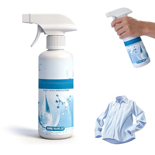 Cleanse Natural Clothing Emulsifier 2026 Upgrade Non Ionic Emulsifier Clothing Cleaner Powerful Spot Stain Remover Laundry Spray No Damage Fabric Conditioner Restore Faded Color (Coconut 1pcs)