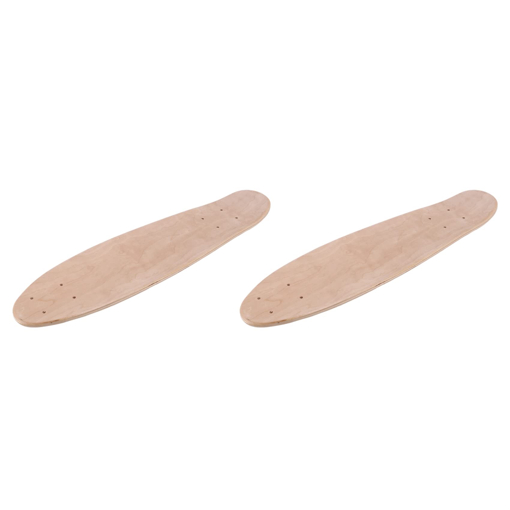 Lot de 22 planches de skateboard vierges naturelles 55,5 x 15 cm en érable banane toboggan croisière simple Rocker Board DIY
