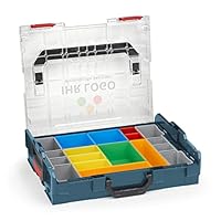 Sortimo L BOXX 102 Assortimentsdoos met transparant deksel met inzetbakjesset G3 sorteerdozen voor kleine onderdelen | ideale schroefdoos, opslag voor kleine onderdelen alternatief