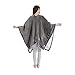 Beautyrest Heated Throw Blanket Wearable Shawl for Gifts, Sherpa to Fleece Electric Wrap Poncho, Auto Shut Off, Virtually No EMF, 3 Heat Level, UL Certified, Machine Wash, Grey 50