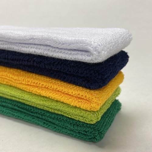 COUVER Faixa de cabelo esportiva com absorção de umidade, tecido felpudo de algodão atlético, faixa