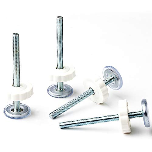 Extra Long Threaded Spindle Rods 8MM for Pressure Mounted Baby Gates, Installation Adapter 8 mm Screws Kit, Walk Thru Child & Pet Gate Accessories Replacement Bolts Wall Mount, Hardware Box 4 Pack M8