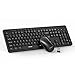 Price comparison product image TECKNET Wireless Keyboard and Mouse Set, 2.4G Full-Size Ergonomic Cordless Keyboard and Mouse Combo with Nano USB Receiver, 12 Multimedia Shortcuts for PC/Laptop/Computer/Mac