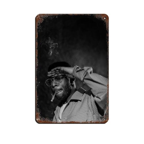 HGEIK Poster rétro « Rapper Isaiah Rashad » - Décoration murale - 20 x 30 cm