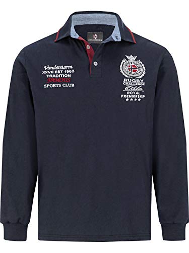 Jan Vanderstorm Herren langarm Sweatshirt Sigvat Dunkelblau 56/58 - XL