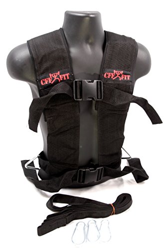 CFF Multi Purpose Training Sled Harness Vest w/Straps L/XL