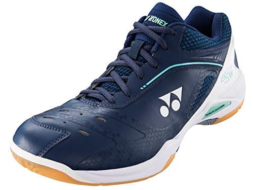 YONEX 65Z Wide Shoes (8) Navy and White