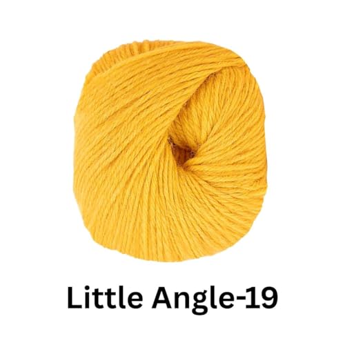 Image of VCR 4 Ply Turmeric Yellow Little Angle Yarn, 25 Grams, 92 Meters Length, 100% Acrylic Soft Baby Knitting Yarn for Crochet, Newborn Sweaters, Soft Baby Socks, Mittens and Leggings, Pack of 1