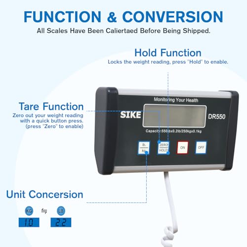Sike DR550-S Physician Scale, Medical Floor Scale thumb #2