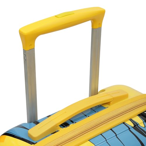 Image of YAYAVAR Batman Kids Trolley Suitcase - 65L | Hard-Sided Printed Luggage with 8 Wheels, Number Lock, Scratch Resistant, Lightweight Trolley Bag (60cm)