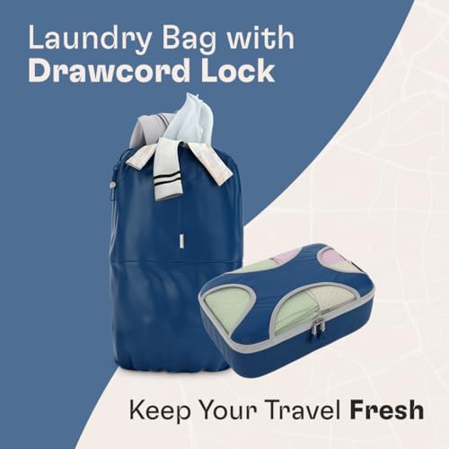 Shacke 6 Set Packing Cubes for Travel - Compression Packing Bags/Travel Organizer - Luggage Organizer Bags for Traveling - Travel Essentials for Women - Cruise Must Haves Packing List4