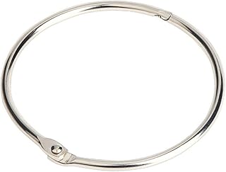 Ciieeo Chaveiro Anéis De Fichário 50 Peças Anéis De Fichário Pingente Anéis De Livro Anéis De Folhas Soltas Anéis De Livro De Folhas Soltas Livro Círculo Colar Anel De Prata Folhas