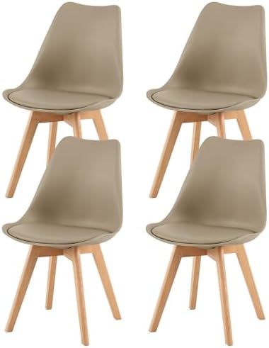 EGGREE Lot de 4 Chaise Salle à Manger Scandinaves SGS Tested Chai...
