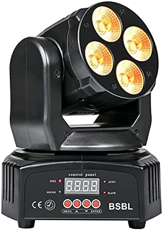 50W RGBWA+UV 6 in 1 Moving Head Lighting DJ Lights Sound Active LED Wash Stage Lights Professional DMX 16/18CH Disco Lights for Party KTV Pub Bar Show Wedding Ceremony...