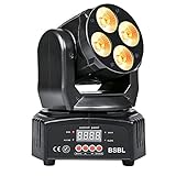 50W RGBWA+UV 6 in 1 Moving Head Lighting DJ Lights Sound Active LED Wash Stage Lights Professional...