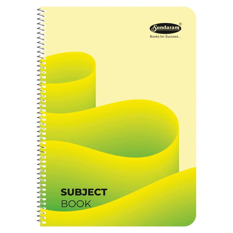 Sundaram Six Subject Book (A/4) Spiral Bound, 300 Pages, 21 x 29.7 cm ...
