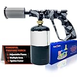 Powerful Cooking Propane Torch Lighter - Culinary Kitchen Torch, Sous Vide, Charcoal Lighters Campfire Starter, Flame Thrower Fire Grill Gun for Searing Steak, Creme Brulee, BBQ(Tank Not Included)