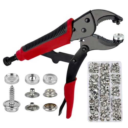 Set di bottoni a pressione con pinza: set di occhielli