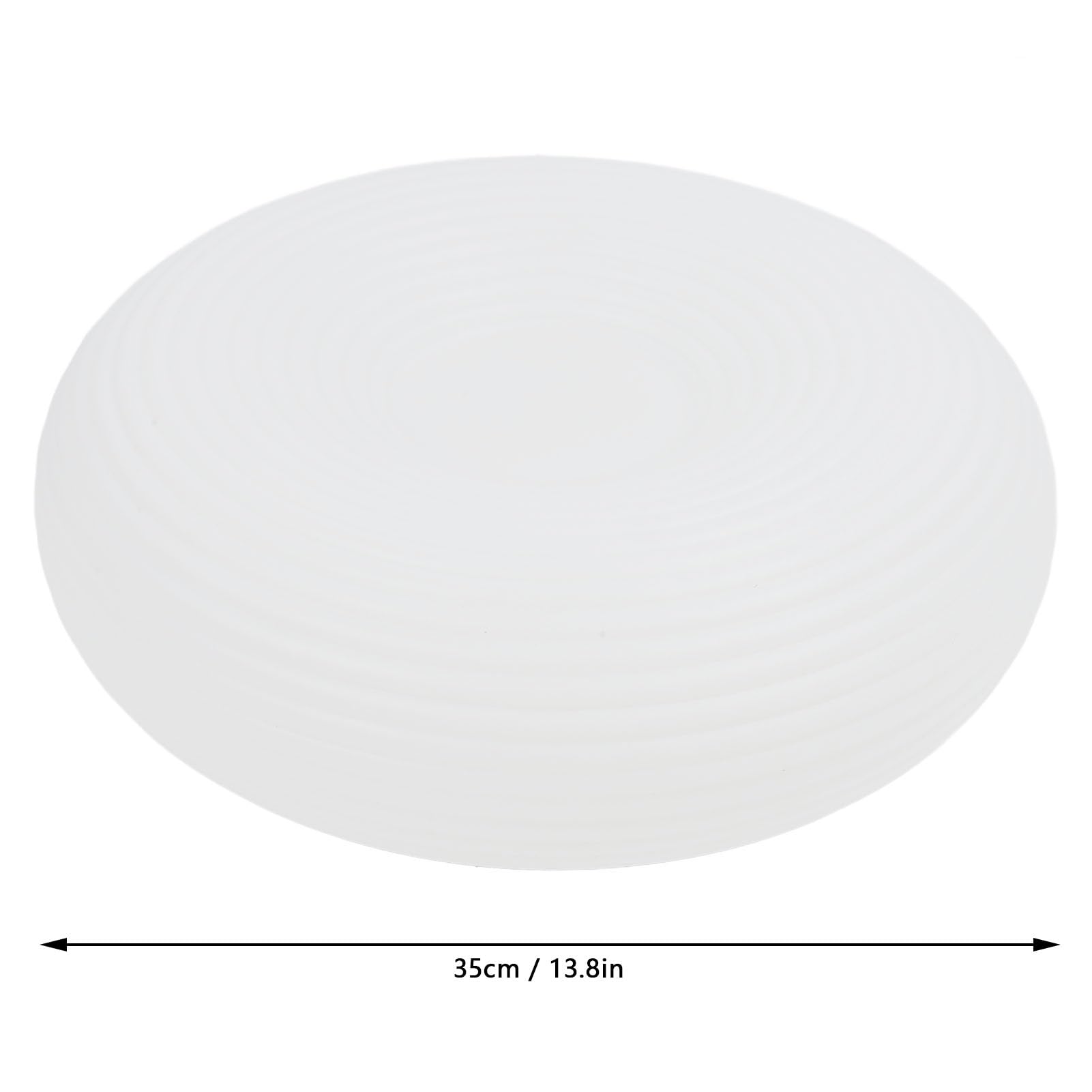 Topiky Sufitowa LED do Montażu Podtynkowego, 12-calowa Okrągła Oprawa Sufitowa o Mocy 24 W, Nowoczesna z regulacją 3000–5000 K z Gwintowanym Kremowo-białym Abażurem, Zapewniająca ochronę Oczu (35cm)