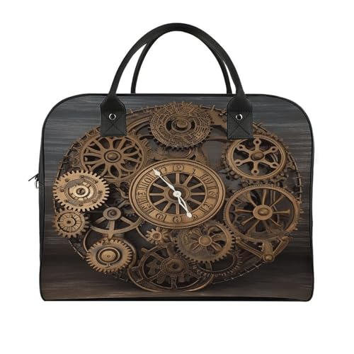 Maletín Steampunk con diseño de engranajes para laptop ligero miniatura 3