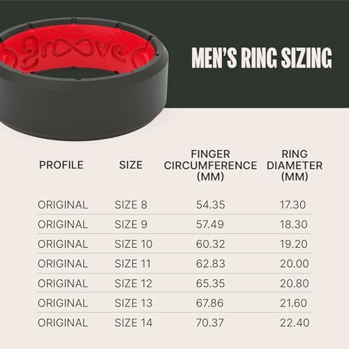 Groove Life UNKNOWN Edge Black/Red Silicone Ring thumb #4