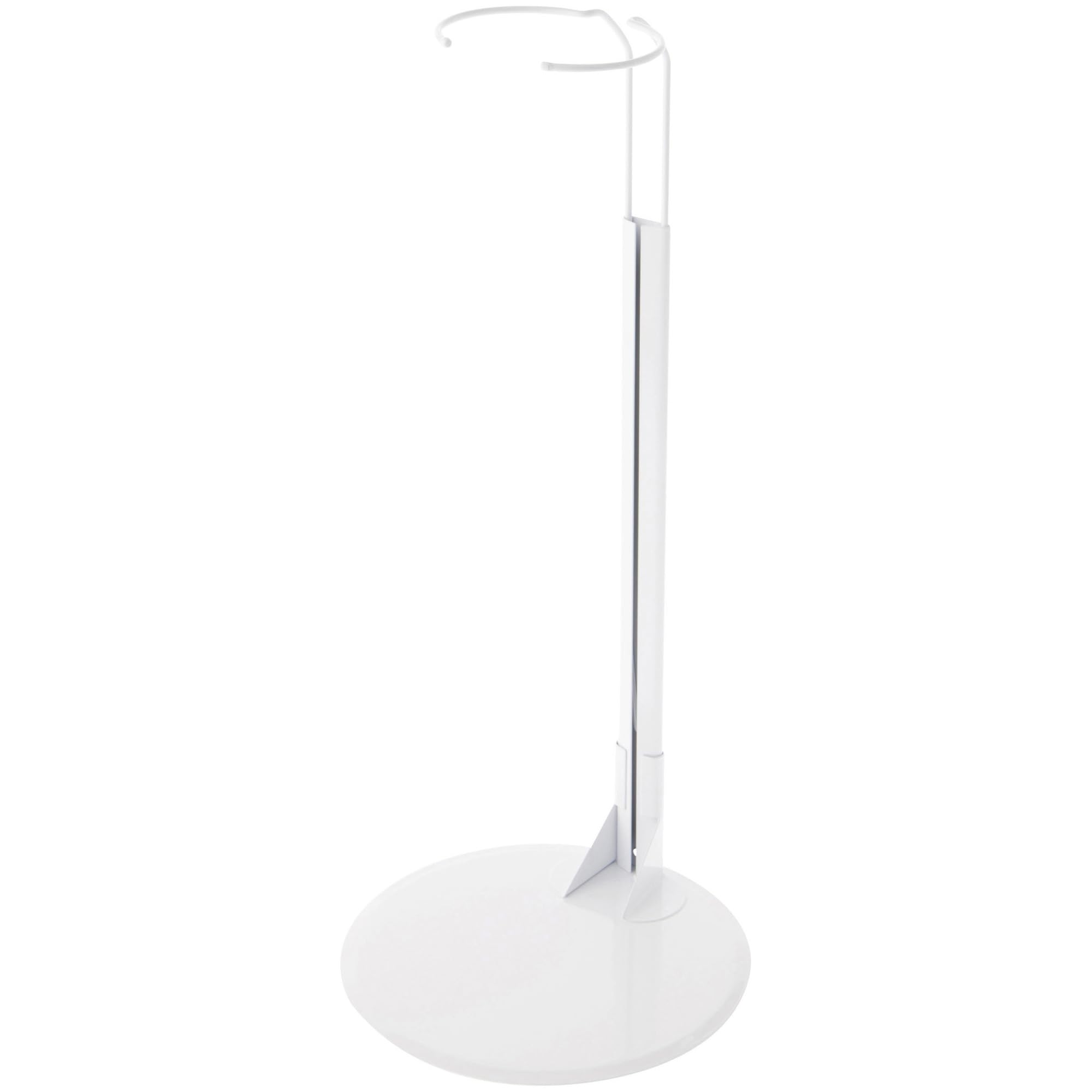Plymor DSP-15W White Adjustable Doll Stand, fits 25, 26, 27, 28, 29, 30, 31, 32, 33, and 34 inch Dolls, Waist is 3.75" - 5" wide, 11" - 13" around,