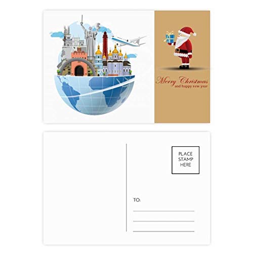 Cartes postales Ukraine Landmark pour un carnet de voyage créatif