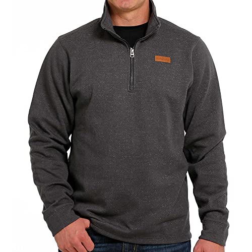 Cinch MWK1080009 Mens 1/4 Zip Pullover 11/22 Charcoal