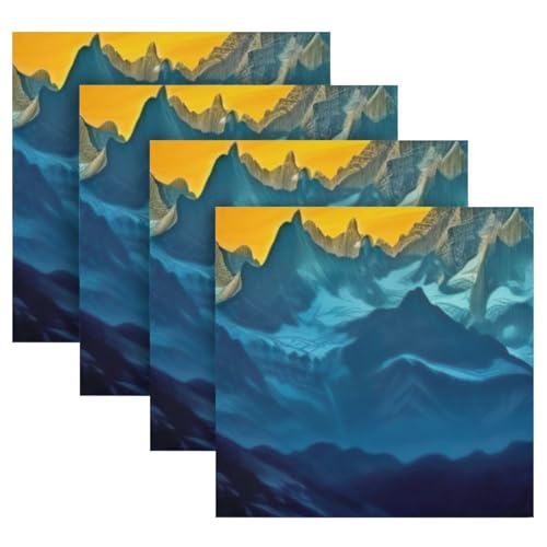Servilletas de Tela Sunset Mountain, Set de 6, 50.5x50.5 cm miniatura 5
