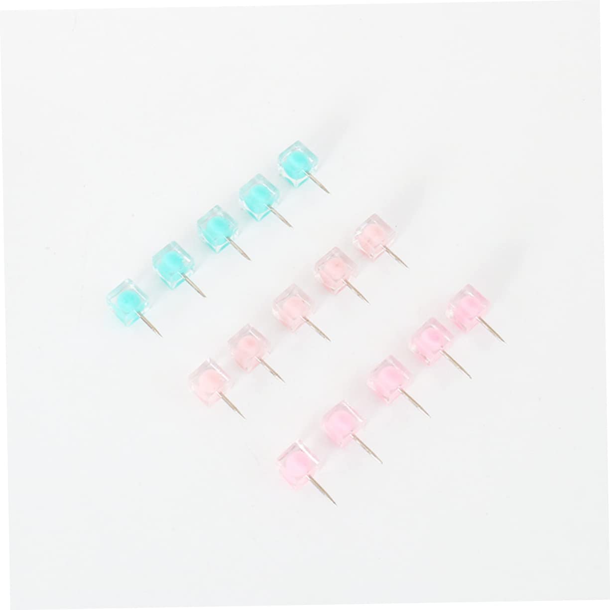 Ciieeo 120piezas Chinchetas De Color Dulce De Pinchos Cuadrados para Fotos Tableros De Anuncios y Mapas Suministros para Mensajes Almacenamiento Organizado