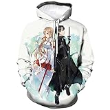 Hisayhe Unisex Sword Art Online Hooded Pullover Japanese Anime Hoodie Sweatshirt,Colour2,XL