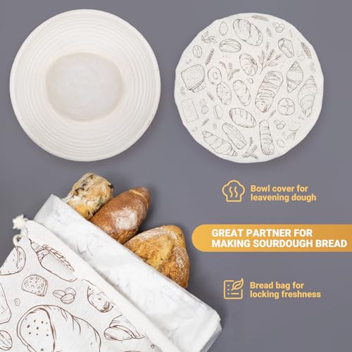 2 Pack Large Reusable Linen Bread Bags - image 5