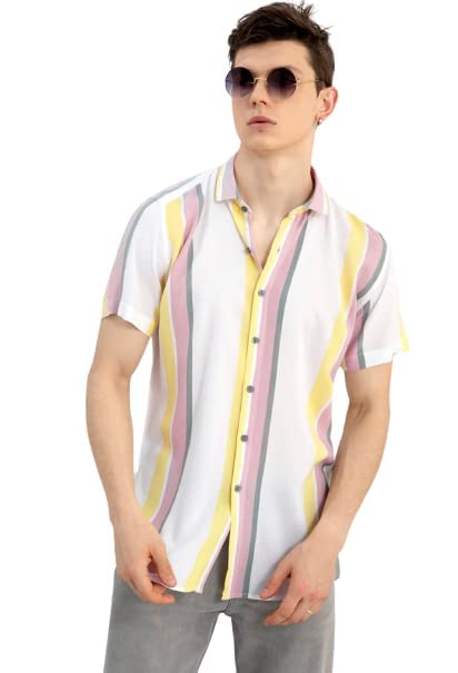 Image of Funky Printed Shirt for Men Half Sleeves