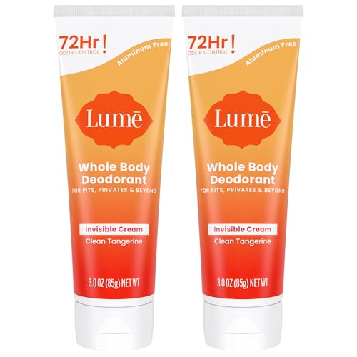 Lume Whole Body Deodorant Cream Tube (Pack of 2)