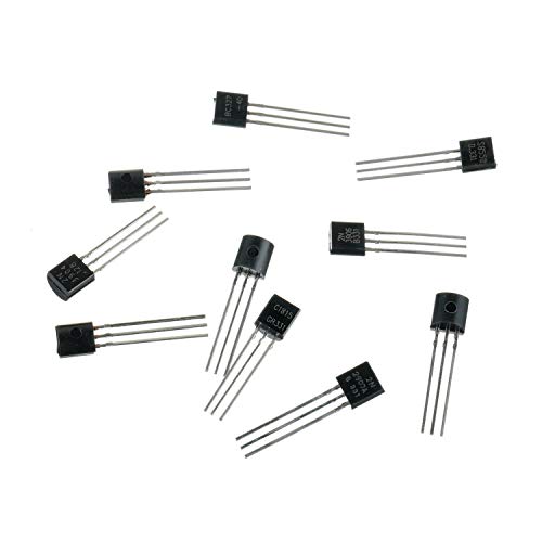 Huarew 10 Values 250 Pcs Transistors Npn Bc337 C1815 S8050 2N2222 2N2907 2N3904 Pnp A1015 Bc327 S8550 2N3906 Bjt Bipolar Junction Transistor Assortment Kit #TOP4