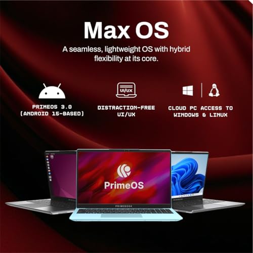 Image of Primebook 2 Max (2026) | 8GB RAM, 256GB UFS Storage | 15.6-Inch Full HD IPS Display | 12hrs Battery | MediaTek Helio G99 | Android 15 (PrimeOS 3.0) | Backlit Keyboard | in-Built AI (Gray)
