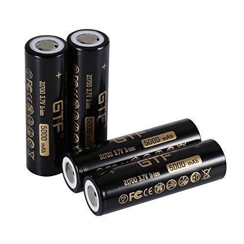 21700 3.7V 5000Mah Batterie Rechargeable Li-ION à capacité réelle pour Lampe de Poche Batteries à tête Plate de Voiture électronique Livraison directe-4 pièces
