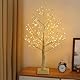 Howeifull 144 LED Lichterbaum mit Timer, LED Birken Baum Licht Warmweiß Verstellbare Äste Bonsai Dekobaum Baumbeleuchtung Innen Deko für Weihnachten, Party, Hochzeit, USB/Batteriebetrieben