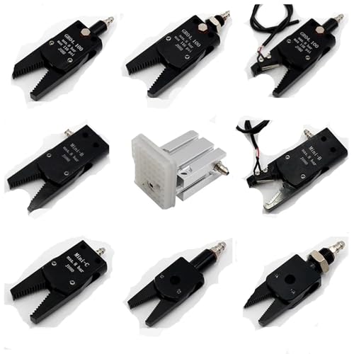 Pneumatic MINI Gripper J1080/1060 Manipulator Accessories Mechanical Fixture Water Spout Clip for Industrial Robot(CH1410A,with pad)